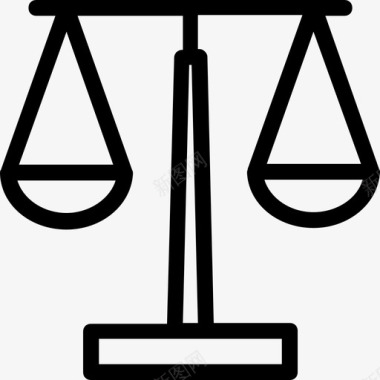 平衡公正法律图标图标