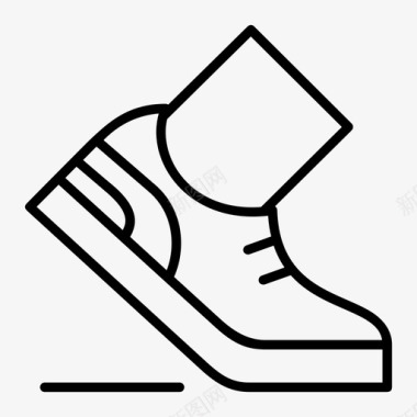 运动鞋活动脚图标图标