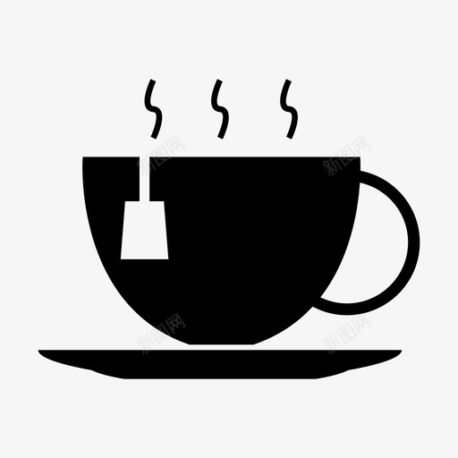 茶饮料热茶图标svg_新图网 https://ixintu.com 咖啡和茶 热茶 茶 茶杯 饮料