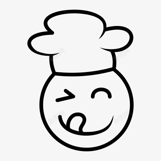 餐厅厨师长图标svg_新图网 https://ixintu.com 餐厅厨师长