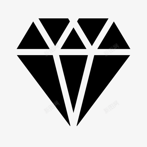 钻石珠宝高级服务ios优化图标svg_新图网 https://ixintu.com 珠宝 钻石 高级服务ios优化
