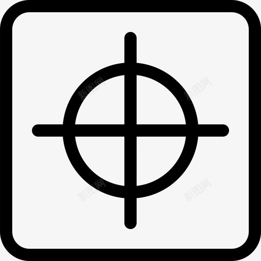 目标射击狙击手图标svg_新图网 https://ixintu.com 射击 概述网页用户界面 狙击手 目标