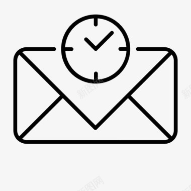 日程安排简单电子邮件图标图标