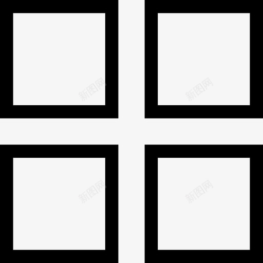 20像素为基准-四个方框svg_新图网 https://ixintu.com  4  four squares  田字格 20像素为基准-四个方框 四个方框 四分格生字本模板 方格纸 汉字拼音卡 米字格练习本