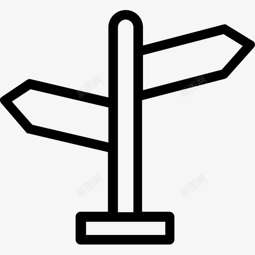 箭头方向提示指示器图标svg_新图网 https://ixintu.com 指示器 提示 方向线图标 标牌 箭头方向 路标