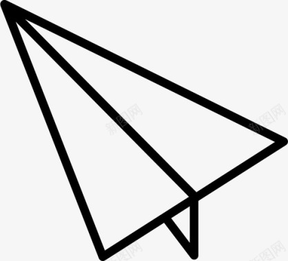 纸飞机联系人电子邮件图标图标