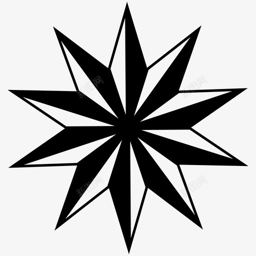 星星圣诞几何图标svg_新图网 https://ixintu.com 几何 几何图形 圣诞 圣诞节 形状 星星