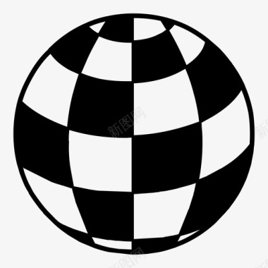 全球地球网站滑板风格图标图标