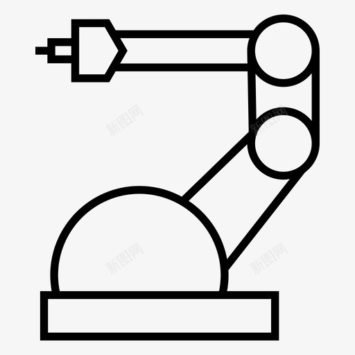 工业机器人自动化制造图标svg_新图网 https://ixintu.com 制造 工业机器人 工具 生产 自动化