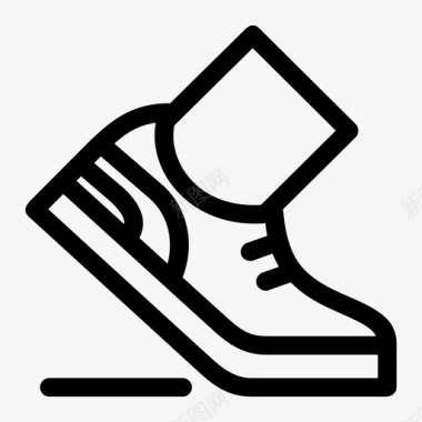 运动鞋运动型快速图标图标