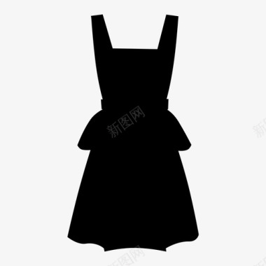 衣服裙子裙子轮廓图标图标
