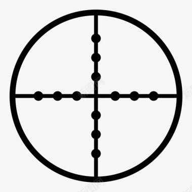 十字准线瞄准瞄准瞄准狙击手目标瞄准用十字准线图标图标