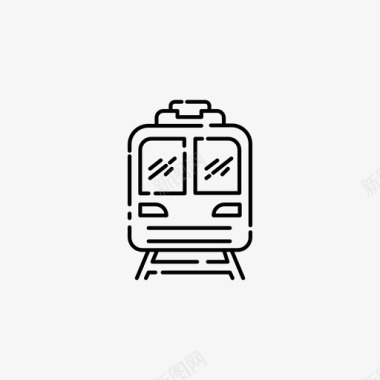 火车公共交通现代图标图标