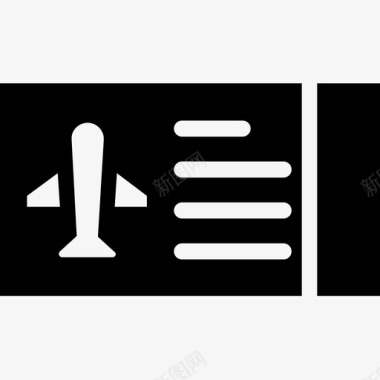 机票航班搜索机票字形图标图标