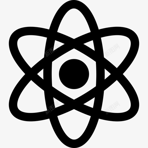物理原子教育科学图标svg_新图网 https://ixintu.com 教育 物理原子 科学