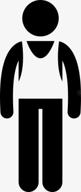 单身男人衣服图标图标