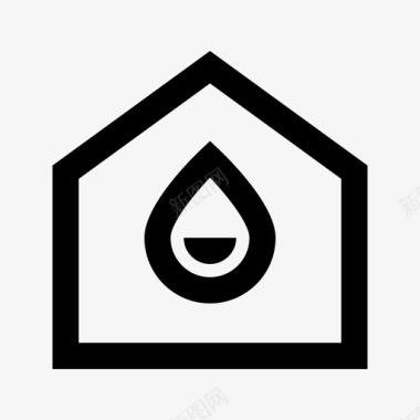 家庭供水能源环境图标图标