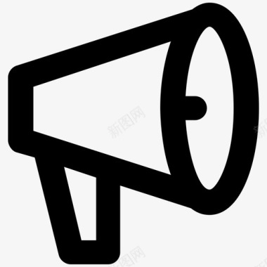 扩音器喇叭喇叭字形图标图标