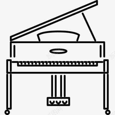 钢琴乐队大钢琴图标图标