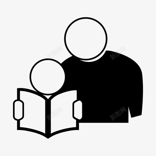家庭教师家庭作业阅读图标svg_新图网 https://ixintu.com 学习 家庭作业 家庭教师 阅读