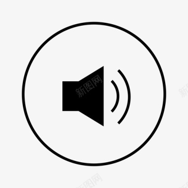 扬声器音量声音音乐图标图标