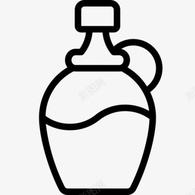 枫糖浆瓶子甜点图标图标