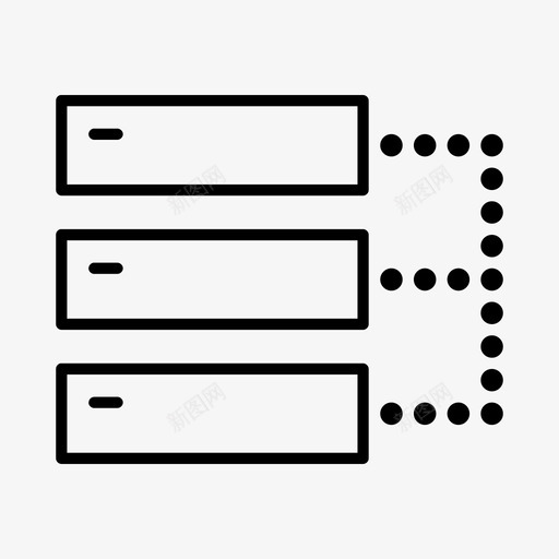 服务器连接计算机网络网络图标svg_新图网 https://ixintu.com 共享 服务器连接 社交 网络 计算机网络