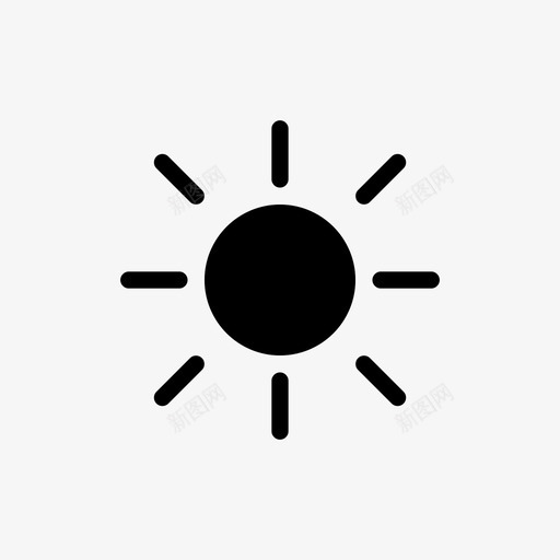 阳光沙滩夏天图标svg_新图网 https://ixintu.com 夏天 天气 完整的图标集 沙滩 阳光