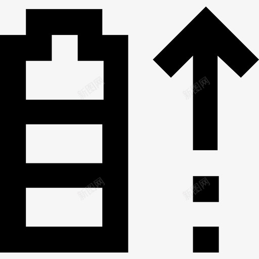 电池充电增加图标svg_新图网 https://ixintu.com 充电 增加 电池 电源 移动充电器电池字形图标 移动电池