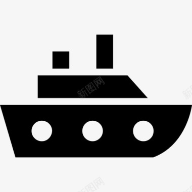 游船座舱巡洋舰摩托艇图标图标