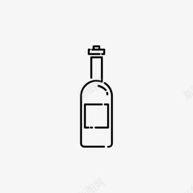 辣酱酒瓶食品图标图标