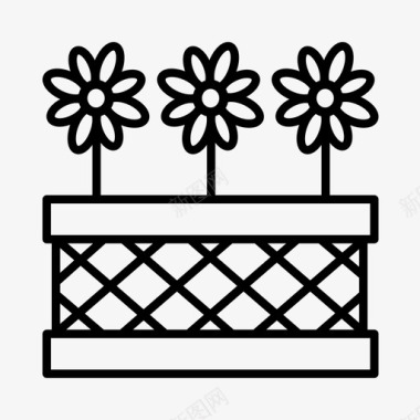 采购产品花卉植物学花坛图标图标