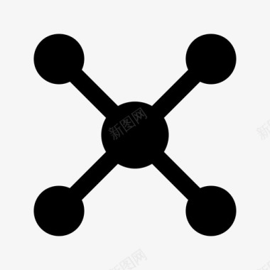 网络教育网络网格图标图标