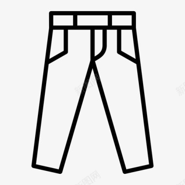 牛仔裤衣服时装图标图标