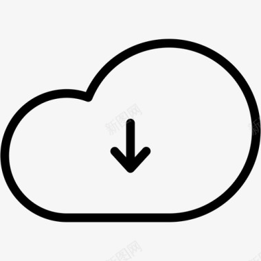 云箭头云服务器网络1图标图标