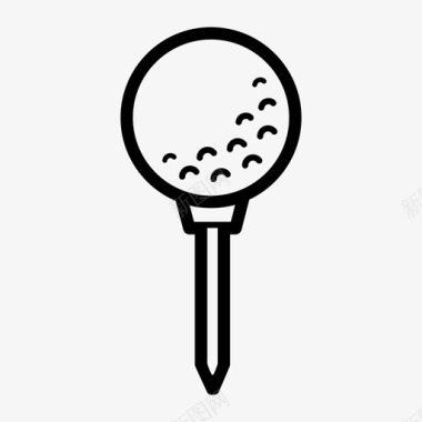 高尔夫球高尔夫体育图标图标