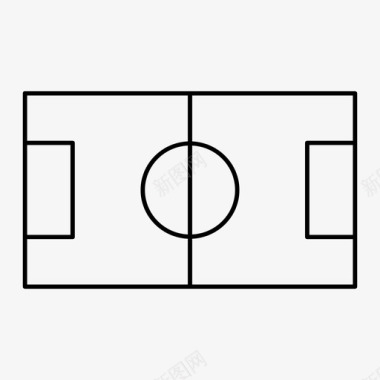 足球场足球游戏图标图标