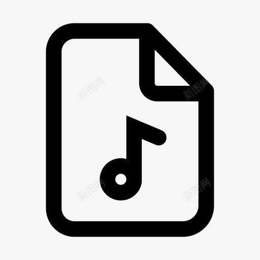 音乐文件音频文件图标svg_新图网 https://ixintu.com 音乐文件 音频文件