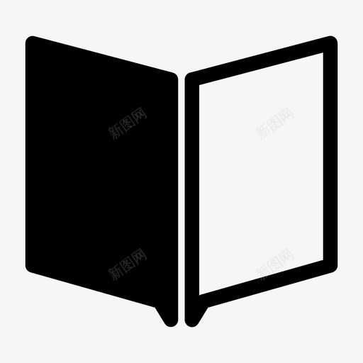 开卷读书上学图标svg_新图网 https://ixintu.com 上学 开卷 读书