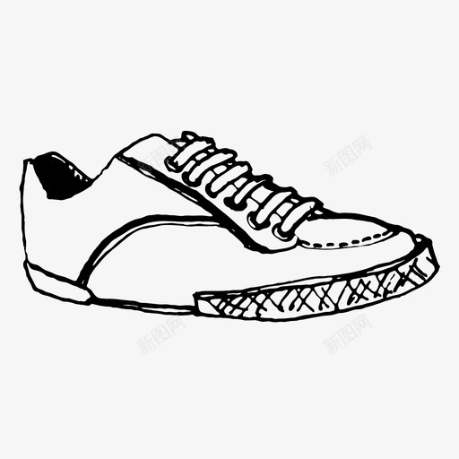 运动鞋休闲男式图标svg_新图网 https://ixintu.com 休闲 男式 男鞋 素描 运动鞋 鞋
