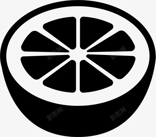 橙子柑橘新鲜图标svg_新图网 https://ixintu.com 新鲜 果汁 柑橘 橙子 水果 水果ii 葡萄柚