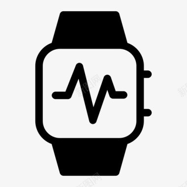 智能手表时钟时尚图标图标
