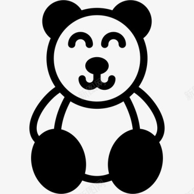 泰迪熊朋友快乐图标图标