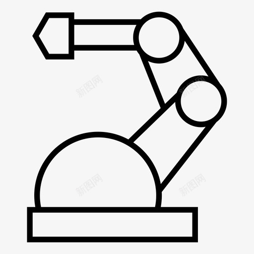 工业机器人自动化制造图标svg_新图网 https://ixintu.com 制造 工业机器人 工具 生产 自动化