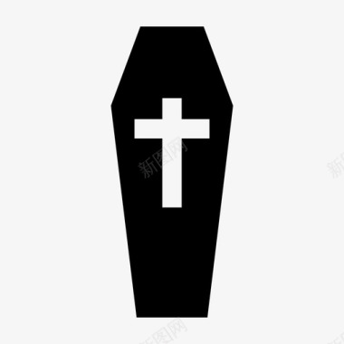 棺材死了墓地葬礼图标图标