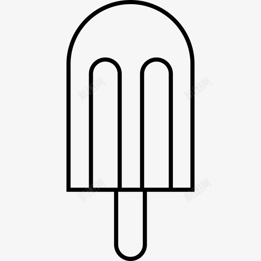 冰淇淋冷的调色盘图标svg_新图网 https://ixintu.com 冰棍 冰淇淋 冷的 细线 调色盘