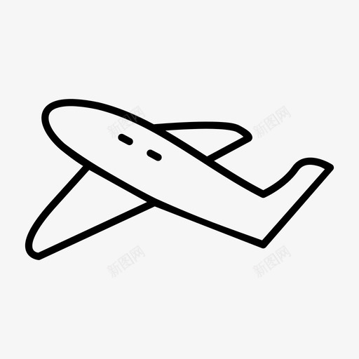 飞机乘客交通工具图标svg_新图网 https://ixintu.com 乘客 交通工具 飞机