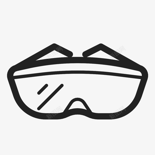 安全眼镜结构保护图标svg_新图网 https://ixintu.com 保护 安全眼镜 结构