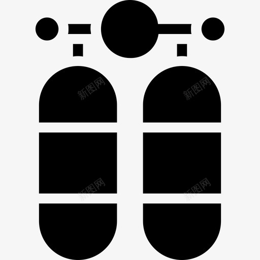氧气瓶小马瓶水肺瓶图标svg_新图网 https://ixintu.com 小马瓶 氧气瓶 水肺瓶 钢瓶字形图标