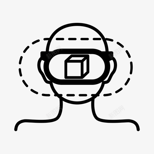 虚拟现实护目镜3dar图标svg_新图网 https://ixintu.com 3d ar 技术 未来 虚拟现实 虚拟现实护目镜